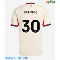 Camisa de time de futebol Liverpool Jeremie Frimpong #30 Replicas 2º Equipamento 2025-26 Manga Curta